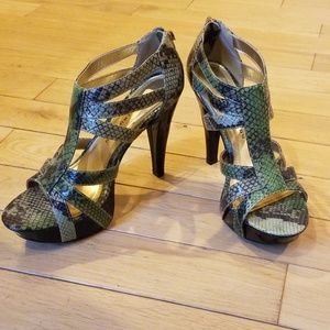 Reptile Pattern Heels